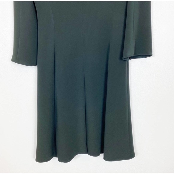 Armani Collezioni Faux Wrap Long Sleeve Dress Black Size 4 - Picture 8 of 13